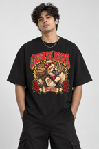 Shih Tzu Growls N' Roses Oversized T-Shirt