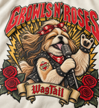 Shih Tzu Growls N' Roses Oversized T-Shirt