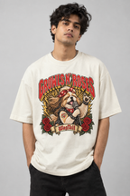 Shih Tzu Growls N' Roses Oversized T-Shirt