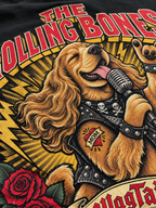 Cocker Spaniel | The Rolling Bones Oversized T-Shirt - close-up of print detail