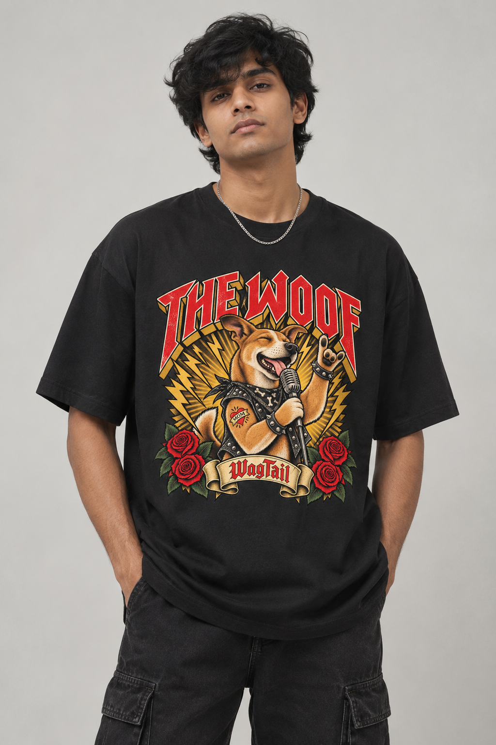 Indie | The Woofs Oversized T-Shirt - lifestyle photo