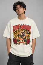 Indie | The Woofs Oversized T-Shirt - alternate color, styled on model
