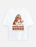 Sherlock Bones Beagle Oversized Tee flat lay product photo