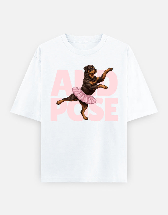 Gentle Giant Society Rottweiler Oversized Tee shown from the back