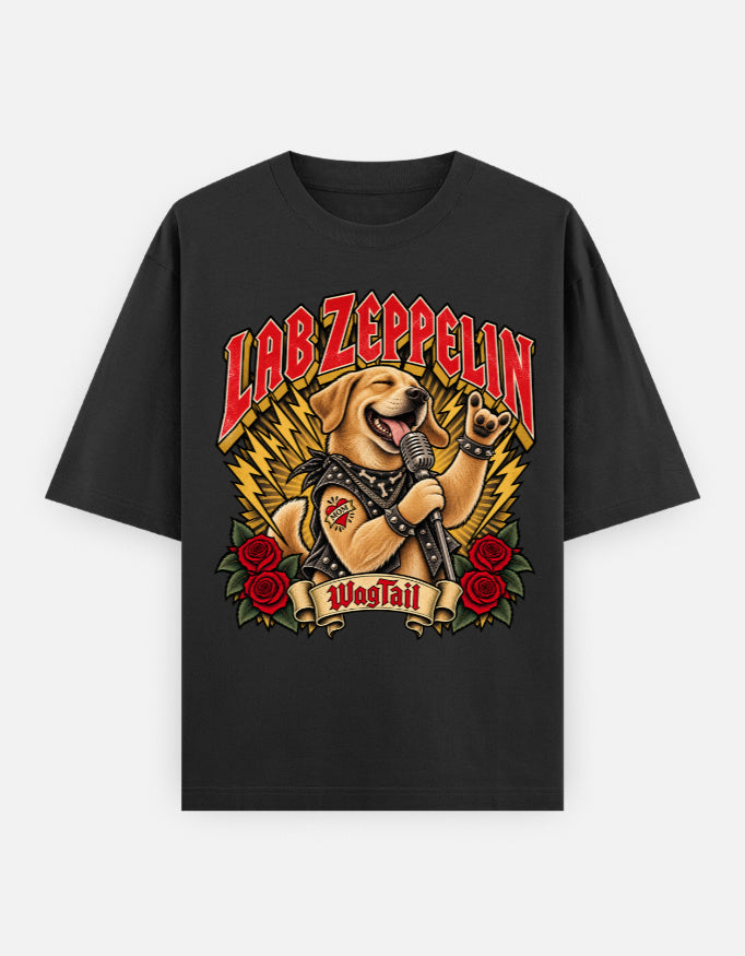 Labrador | Lab Zeppelin Oversized T-Shirt - front flat lay