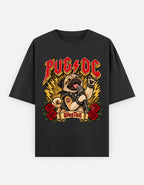 Pug | PUG/DC Oversized T-Shirt - front flat lay