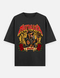 Doberman | Muttallica Oversized T-Shirt - front flat lay