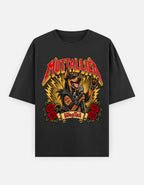 Doberman | Muttallica Oversized T-Shirt - front flat lay