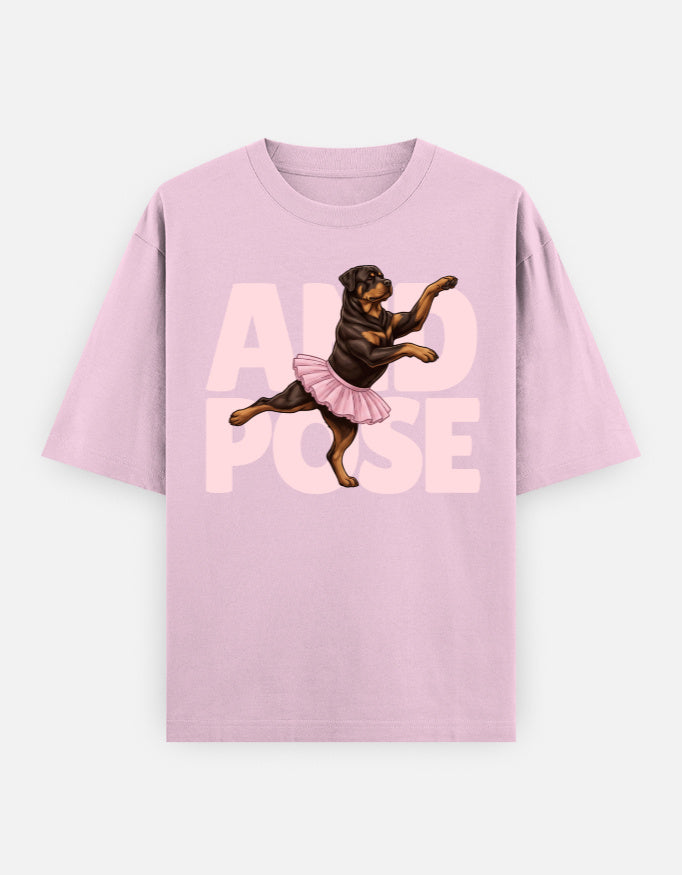 Gentle Giant Society Rottweiler Oversized Tee shown from the back