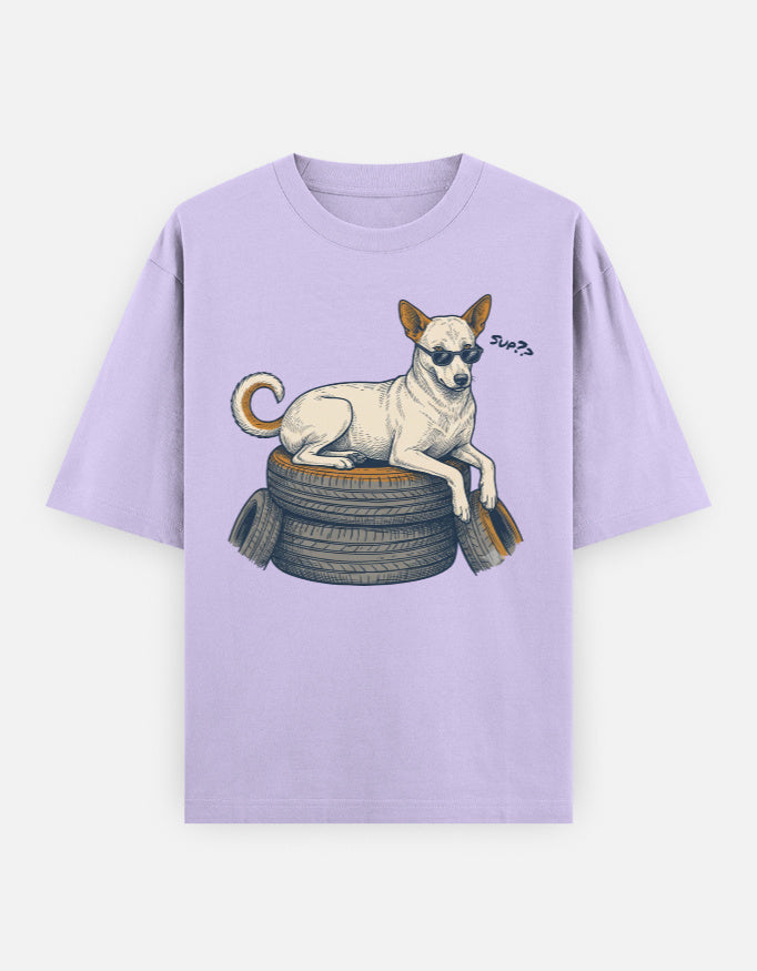Street Smart Society Indie Dog Oversized Tee styled look, full outfit
