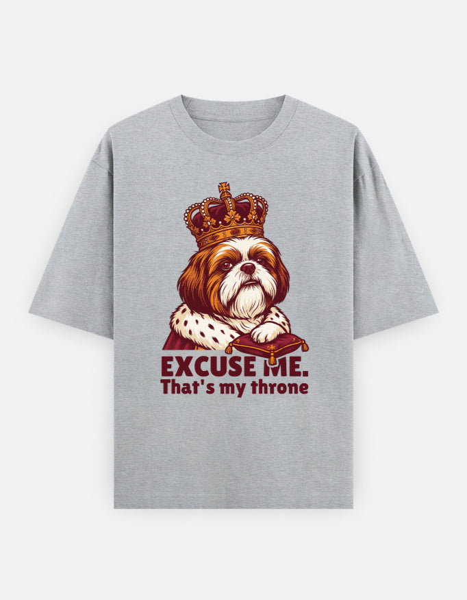 Imperial Shih Tzu Society Oversized Tee flat lay product photo
