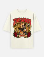Indie | The Woofs Oversized T-Shirt - alternate color, front flat lay