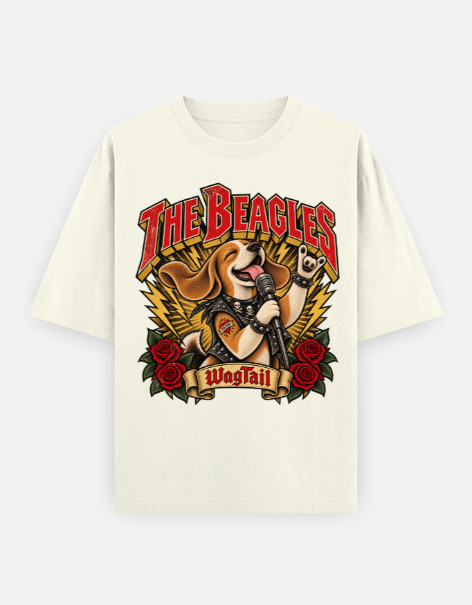 Beagle | The Beagles Oversized T-Shirt - alternate color, front flat lay