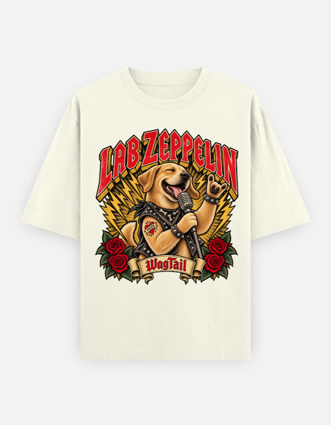 Labrador | Lab Zeppelin Oversized T-Shirt - alternate color, front flat lay