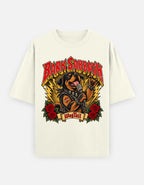 Rottweiler | Bark Sabbath Oversized T-Shirt - alternate color, front flat lay