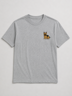 German Shepherd Embroidered Tee worn by a model outdoors