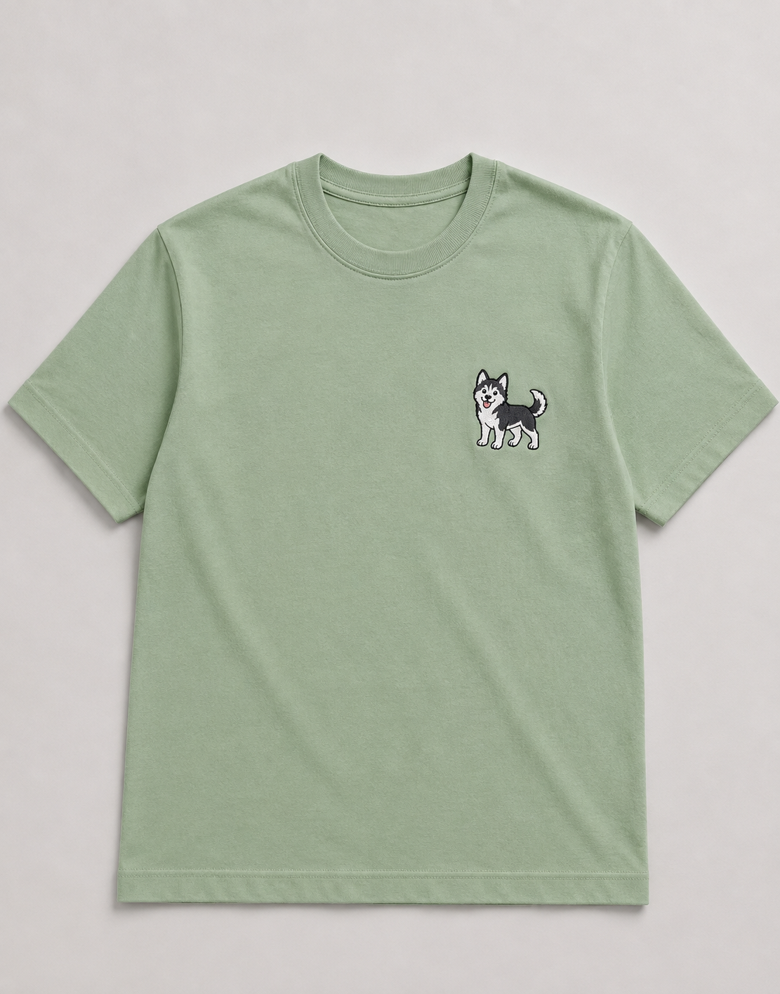 Husky Embroidered Tee
