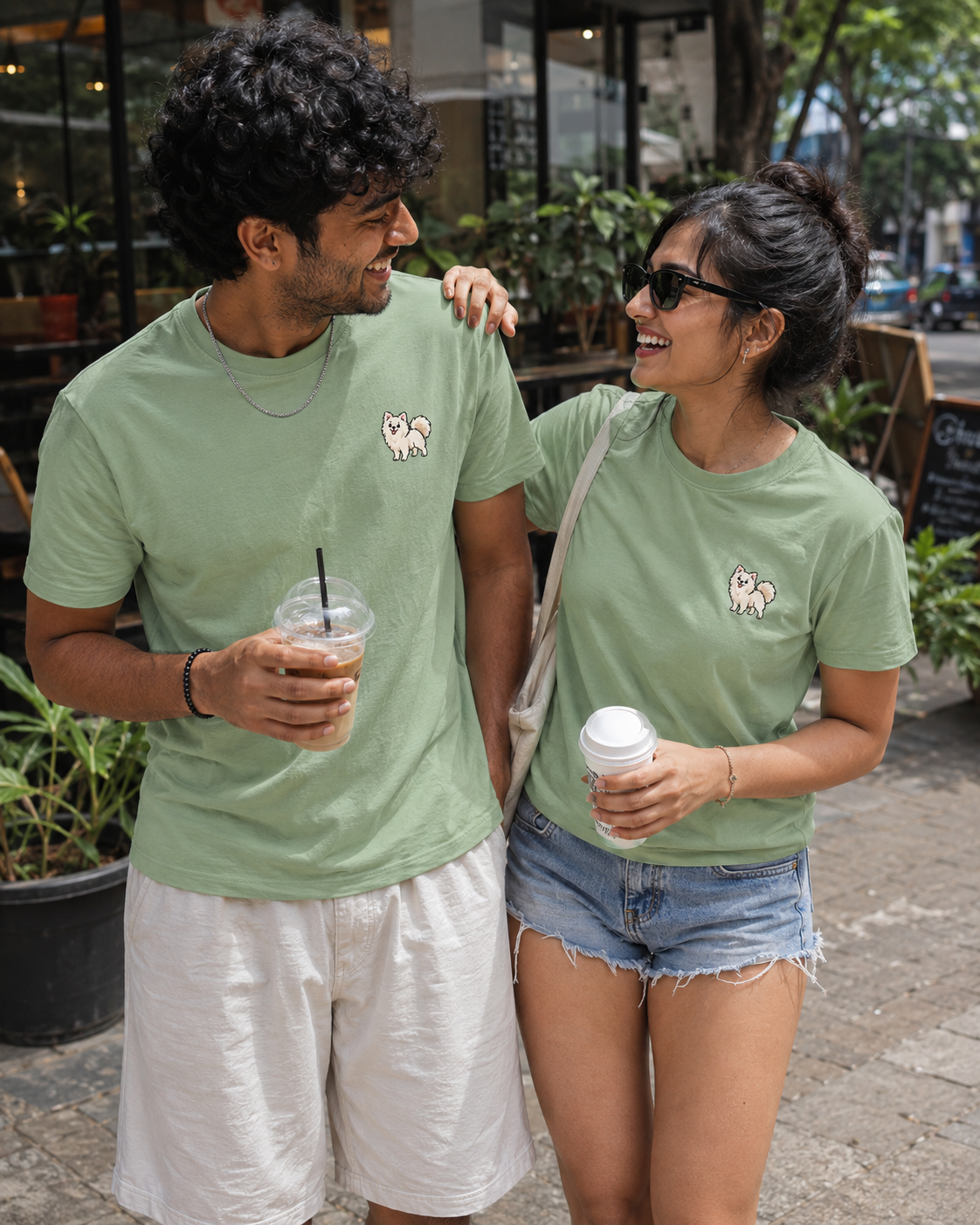 Pomeranian Embroidered Tee