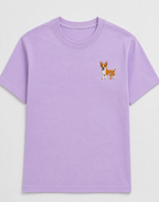 Indie Dog Embroidered Tee worn by a model outdoors