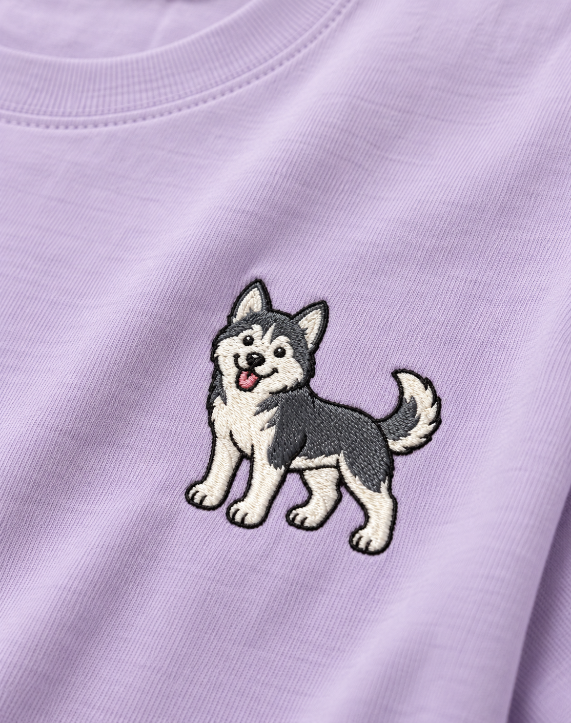 Husky Embroidered Tee