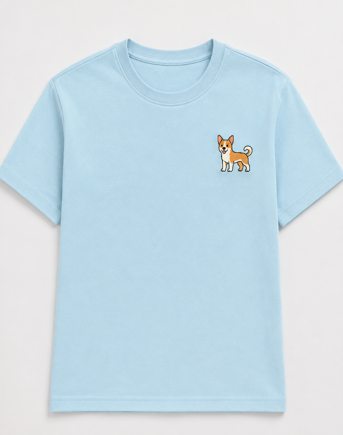 Indie Dog Embroidered Tee styled look, full outfit