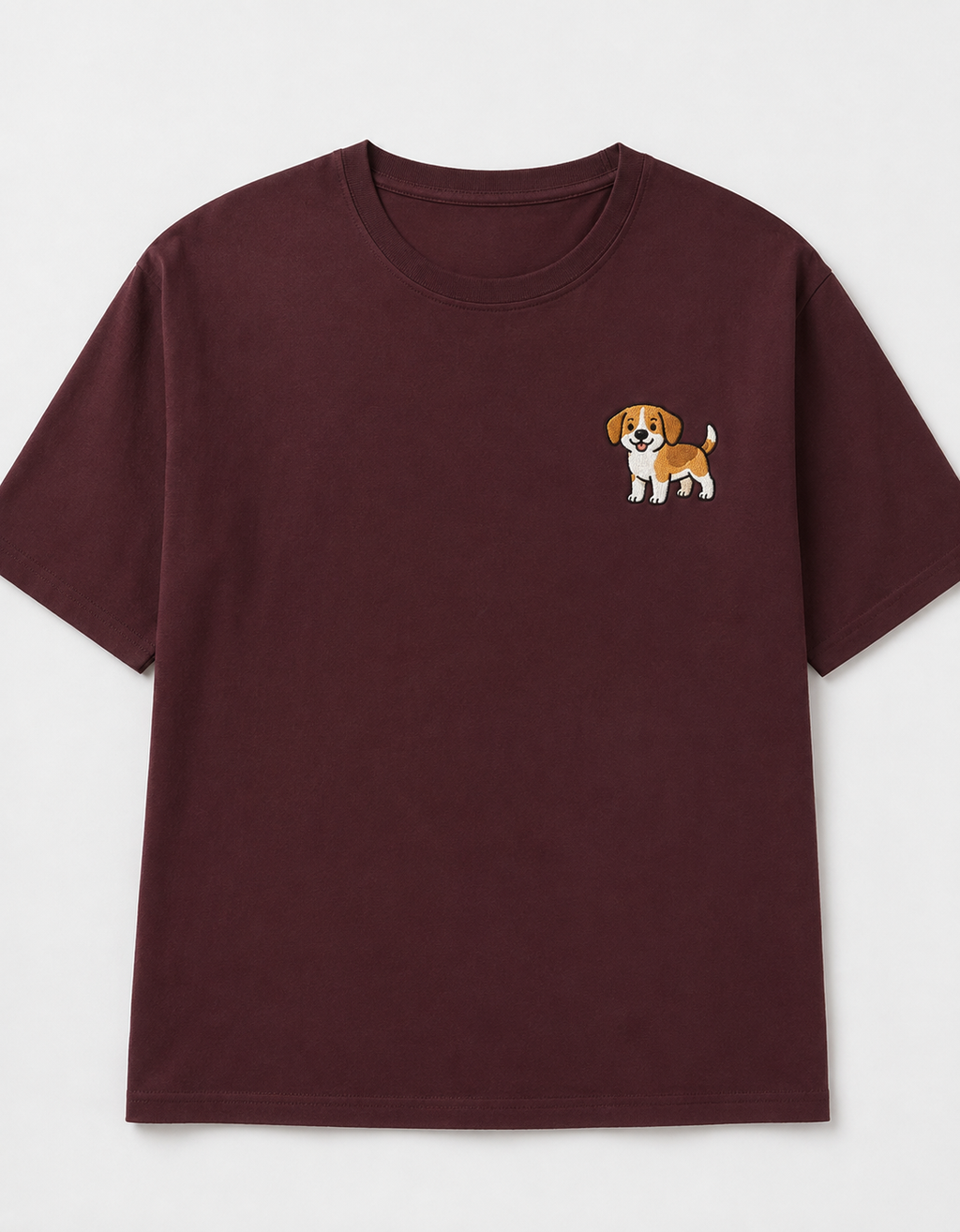 Beagle Embroidered Tee styled look, full outfit