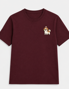 Shih Tzu Embroidered Tee flat lay product photo