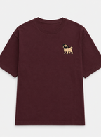 Pug Embroidered Tee