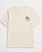Shih Tzu Embroidered Tee worn by a model outdoors