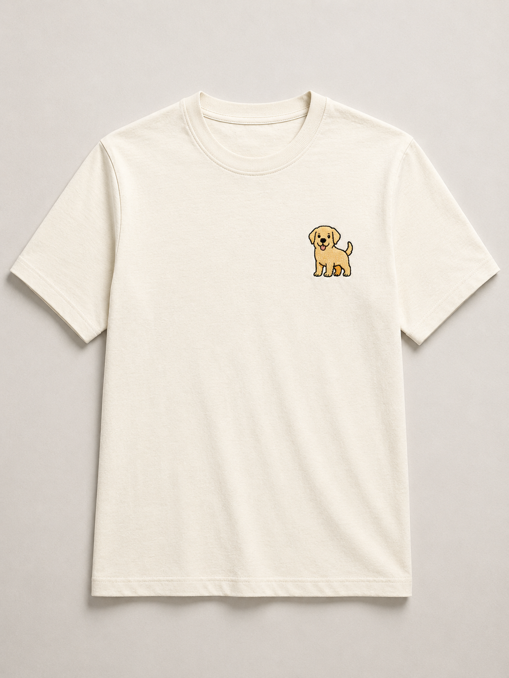 Labrador Embroidered Tee styled look, full outfit