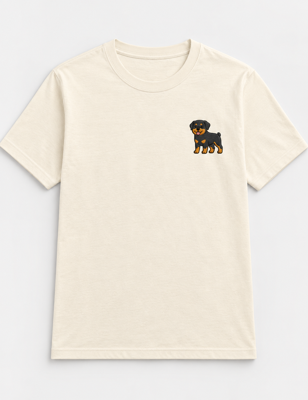 Rottweiler Embroidered Tee styled look, full outfit