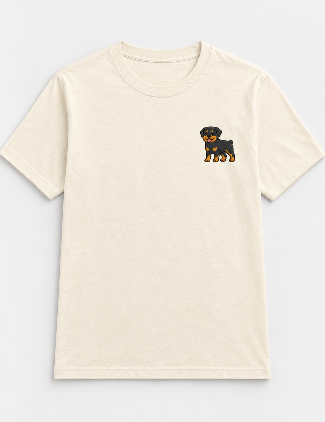 Rottweiler Embroidered Tee styled look, full outfit