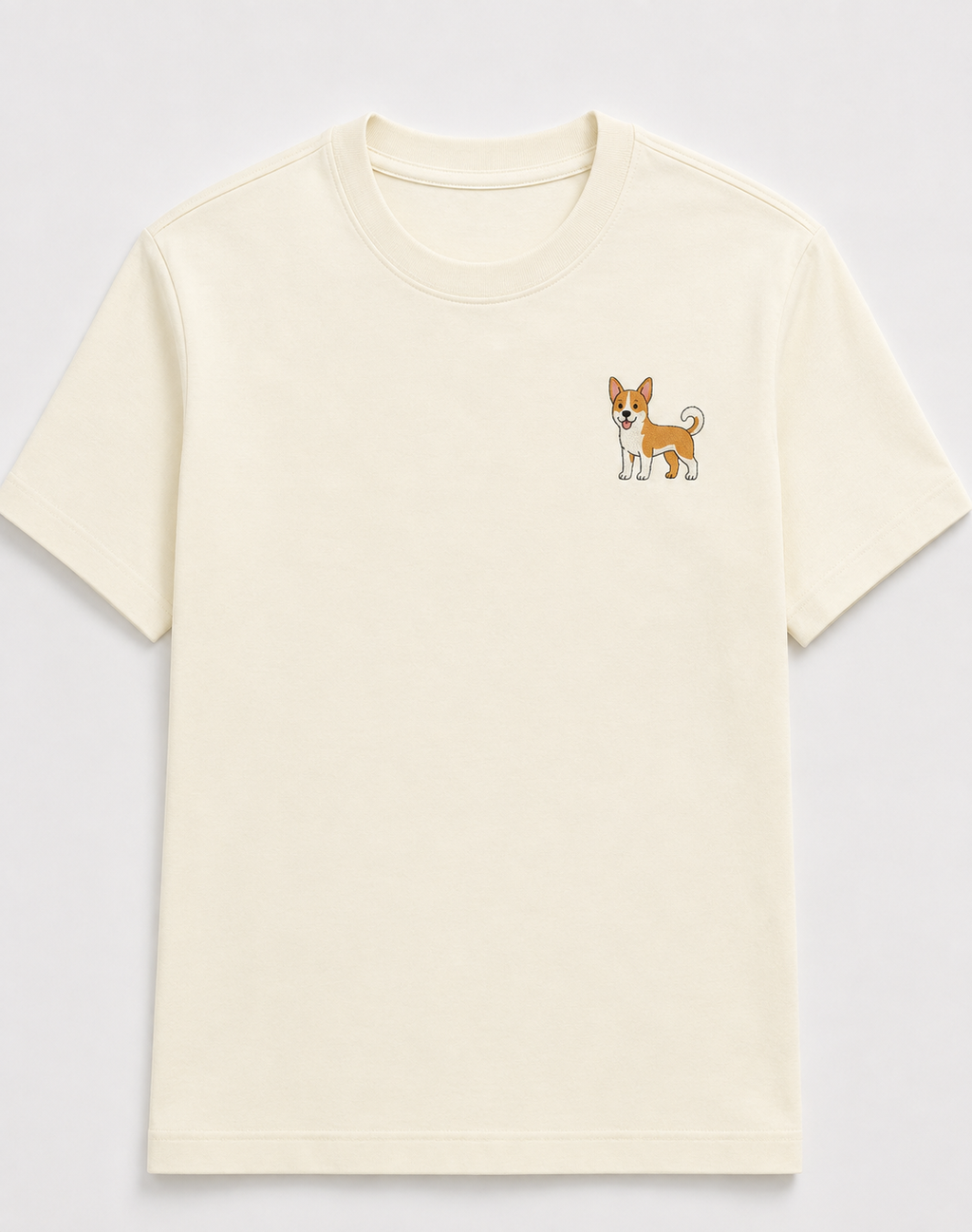 Indie Dog Embroidered Tee shown from the back