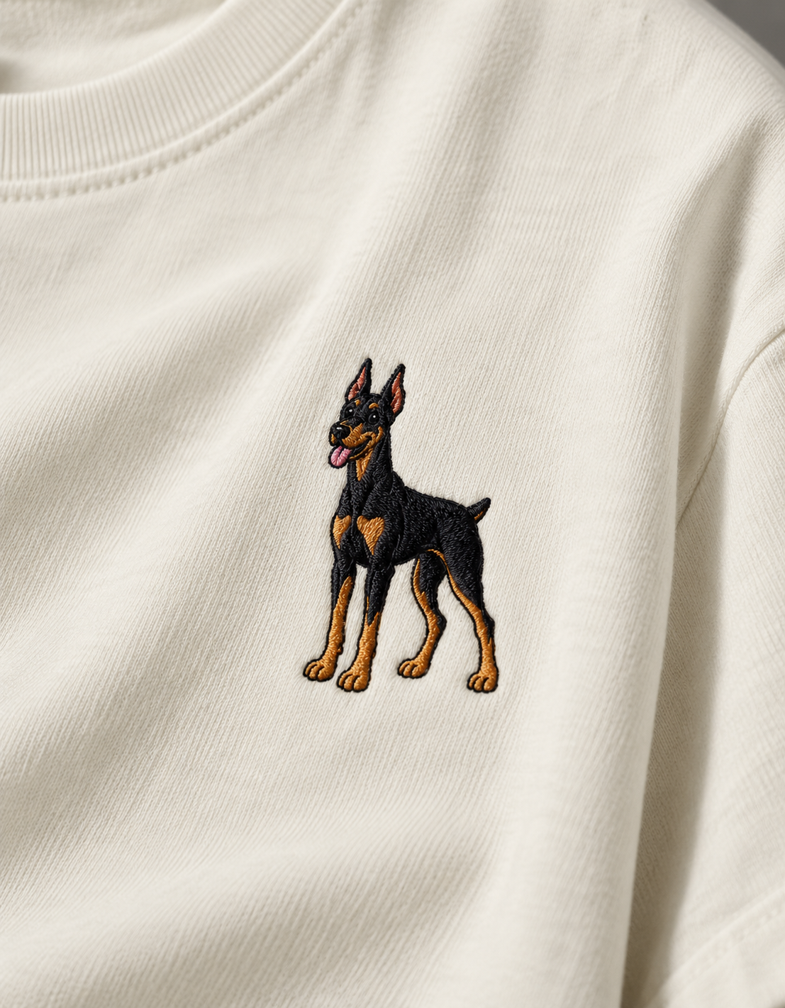 Doberman Embroidered Tee