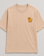 Golden Retriever Embroidered Tee worn by a model outdoors