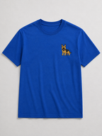 German Shepherd Embroidered Tee styled on a model, casual outfit