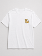 Labrador Embroidered Tee fabric and print detail shot