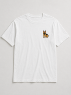 German Shepherd Embroidered Tee shown from the back