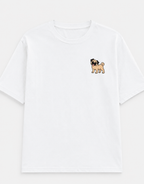 Pug Embroidered Tee