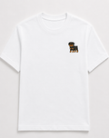 Rottweiler Embroidered Tee worn by a model, front view